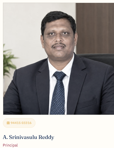 A. Srinivasulu Reddy - Principal