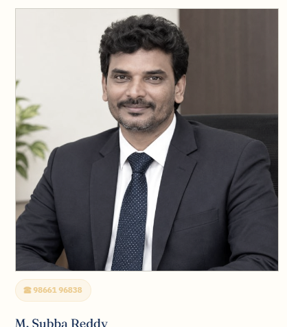 M. Subba Reddy - Founder & Chairman
